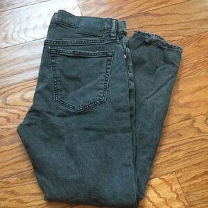 Abercrombie & Fitch black distressed jeans